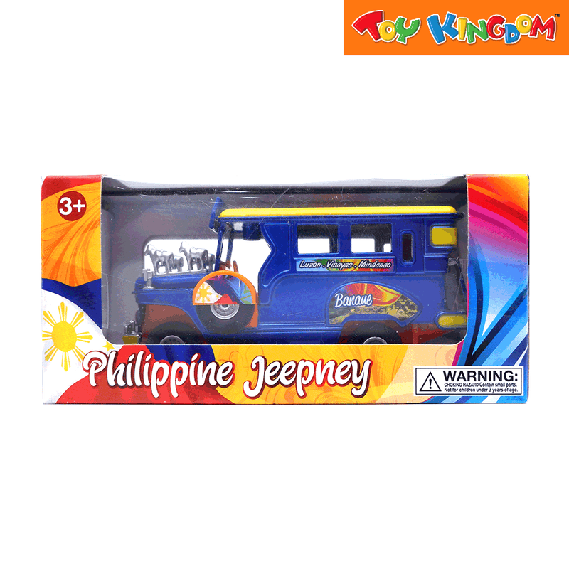 PhilCraft Philippine Jeepney Blue 5 inch Die-cast Vehicle