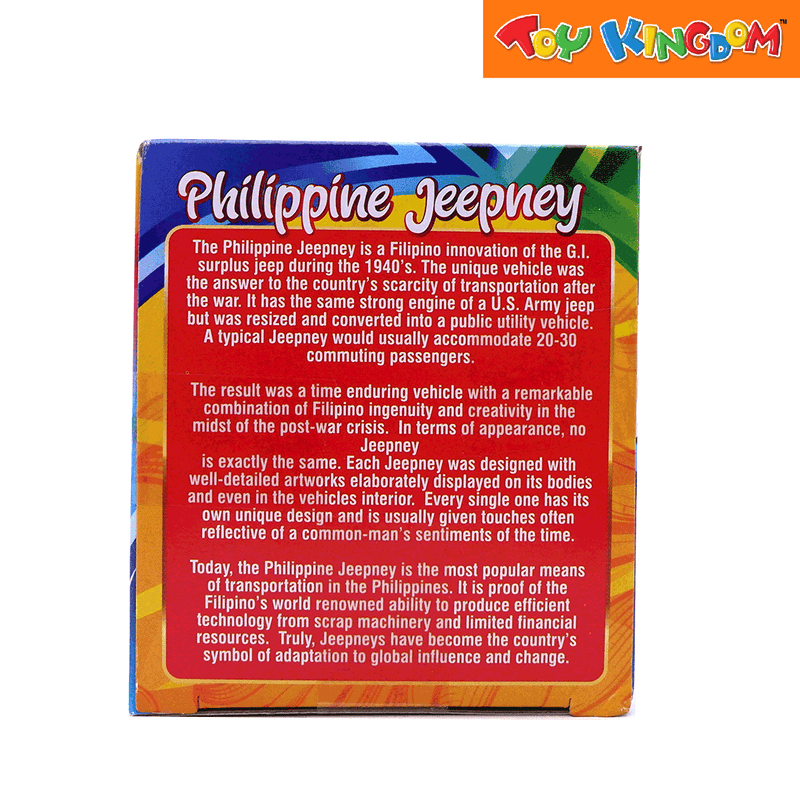 PhilCraft Philippine Jeepney Blue 5 inch Die-cast Vehicle