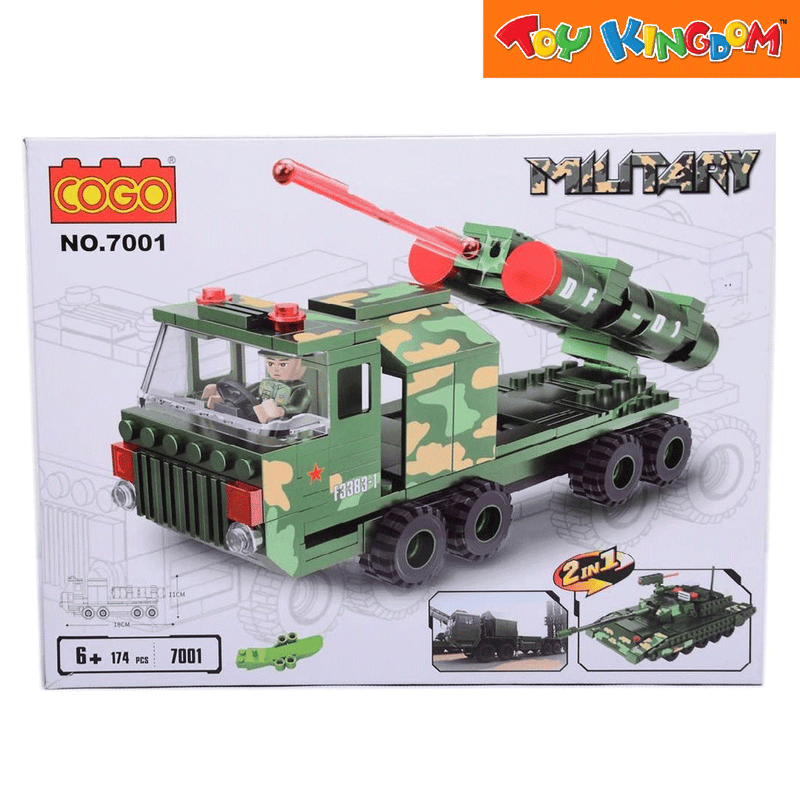 Cogo Military Vehicle Building Blocks