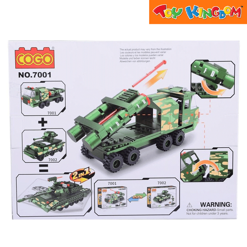 Cogo Military Vehicle Building Blocks