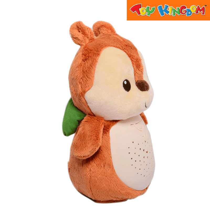 WinFun 2-in-1 Starry Lights Squirrel Plush Toy for Babies