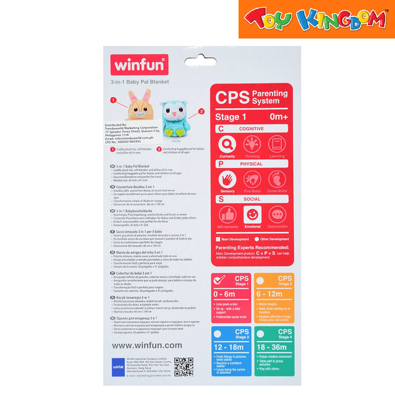 WinFun 3-in-1 Baby Pal Blanket