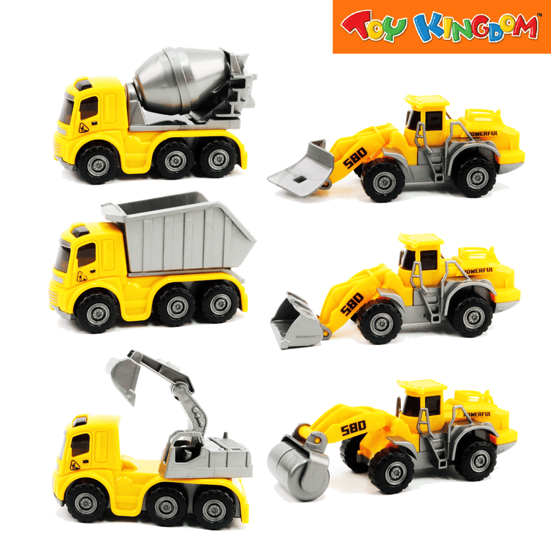Earth Movers 6 Pack Construction Vehicles