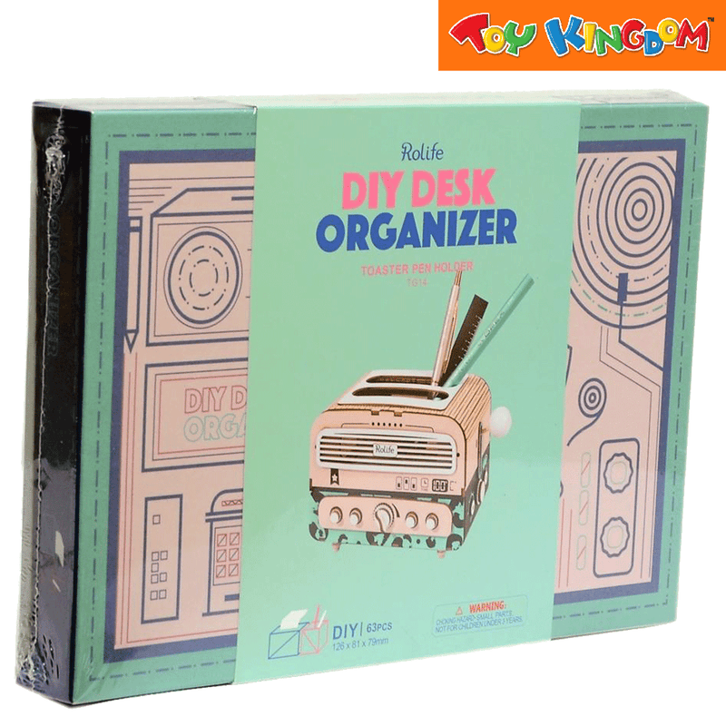 Rolife Toaster DIY Desk Organizer Pen Holder