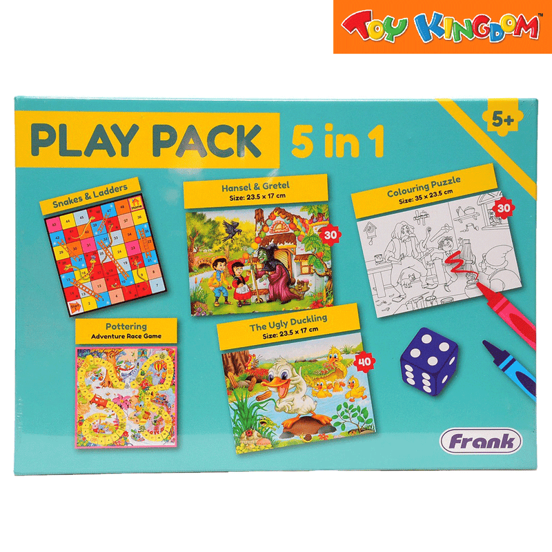 Frank Play Pack 5-in-1 Puzzle and Board Game