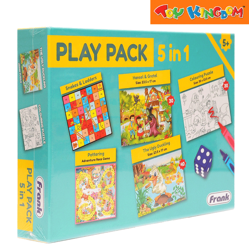 Frank Play Pack 5-in-1 Puzzle and Board Game