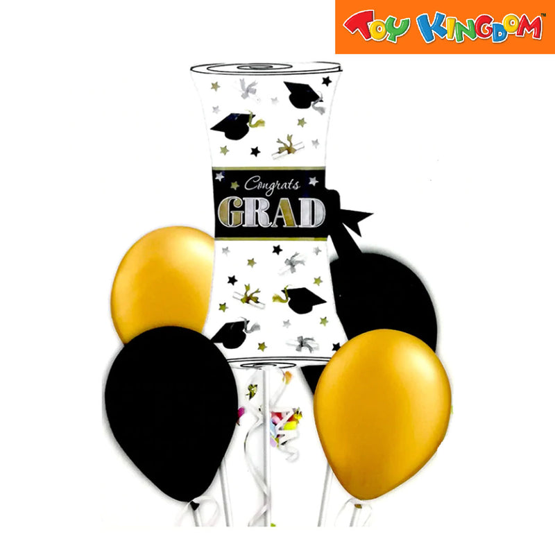 5 pcs Congrats Grad Foil Balloon Set