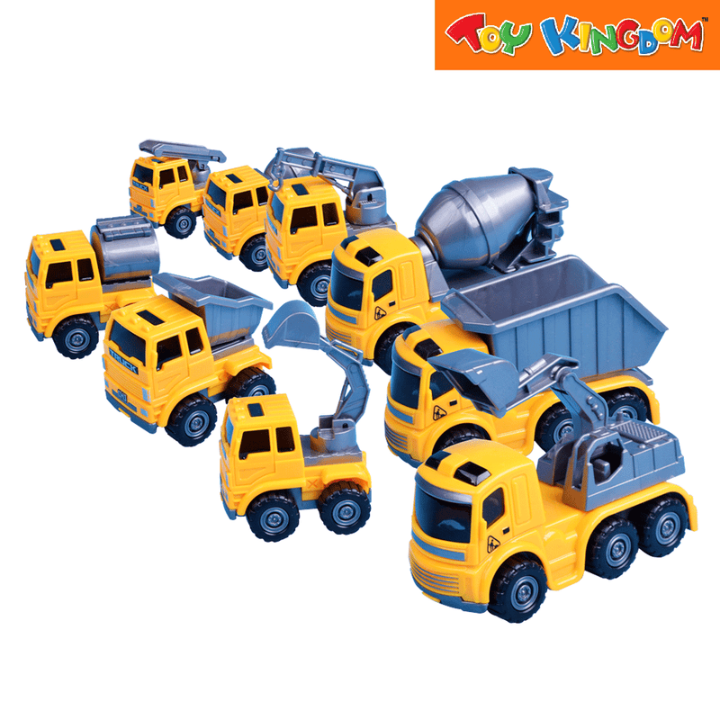 Earth Movers 9 Pack Construction Vehicles
