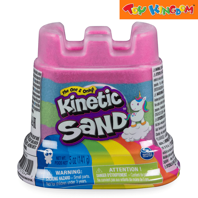 Kinetic Sand Rainbow Unicorn Castle Squeezable Sand