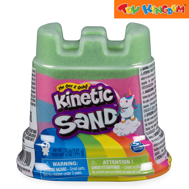 Kinetic Sand Rainbow Unicorn Castle Squeezable Sand