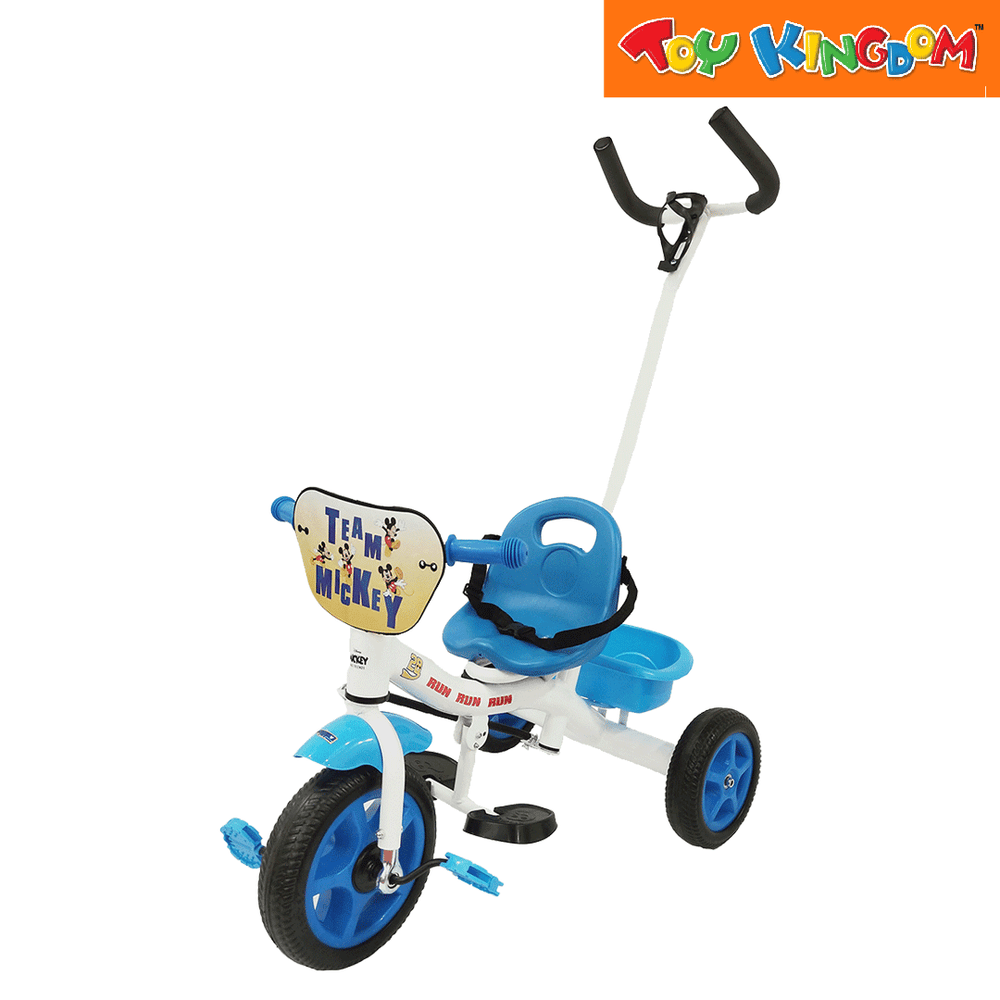 Disney Mickey Mouse with Back Handle Trike Toy Kingdom