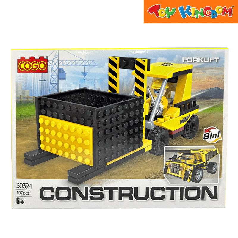 Cogo Construction Forklift Building Blocks