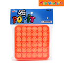 Push and Pop Game Square Orange Fidget Toy