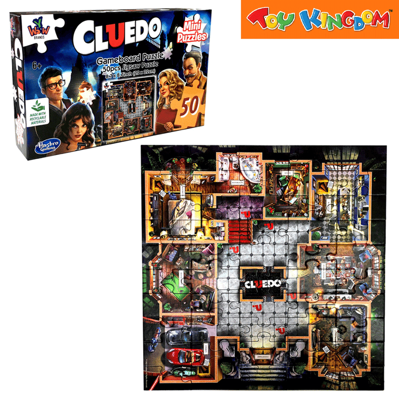 YWOW Hasbro Cluedo 50 pcs Mini Puzzle