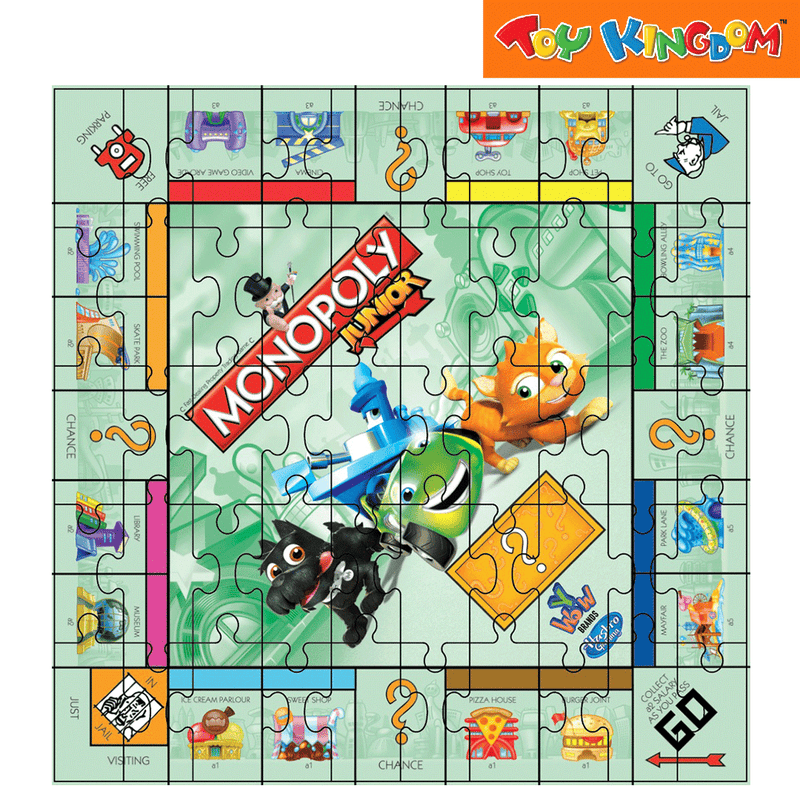 YWOW Hasbro Monopoly Junior 50 pcs Mini Puzzle