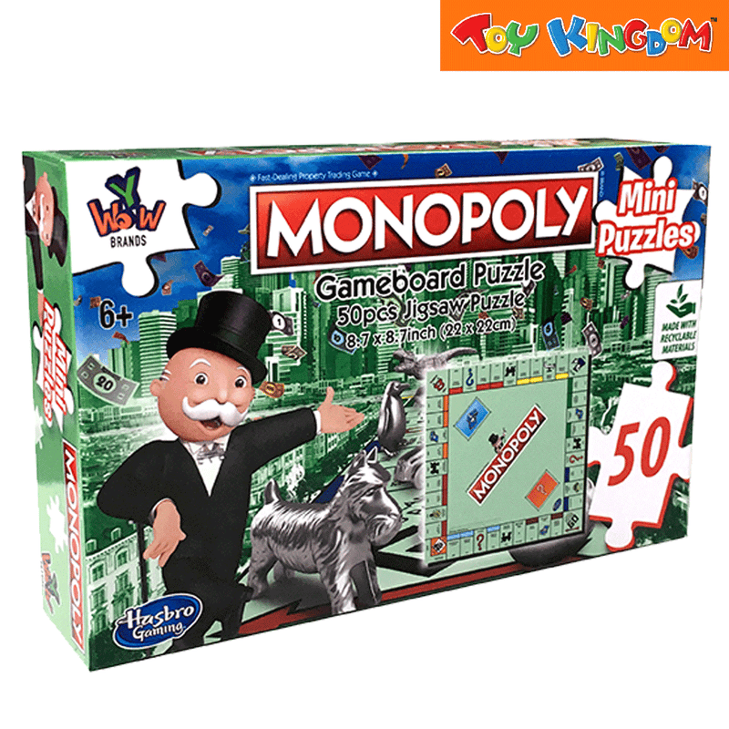 YWOW Hasbro Monopoly 50 pcs Mini Puzzle