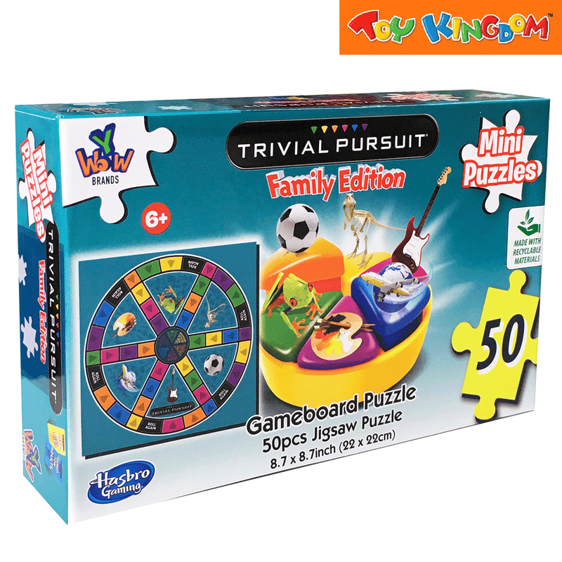 YWOW Hasbro Trivial Pursuit 50 pcs Mini Puzzle