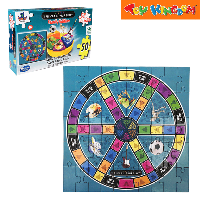 YWOW Hasbro Trivial Pursuit 50 pcs Mini Puzzle