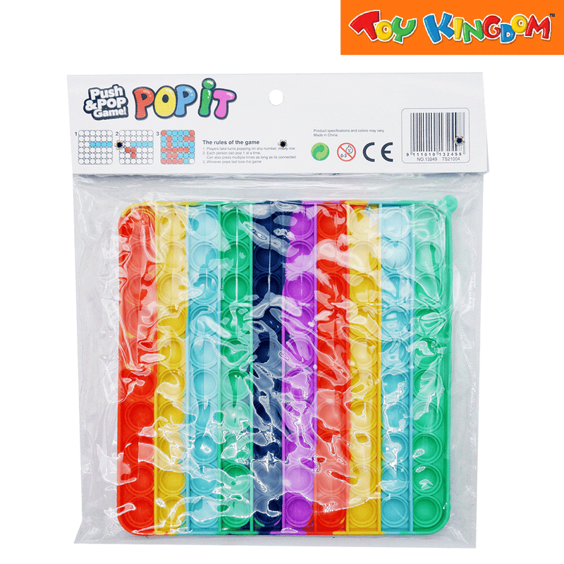 Push and Pop Game Rainbow Square Fidget Toy