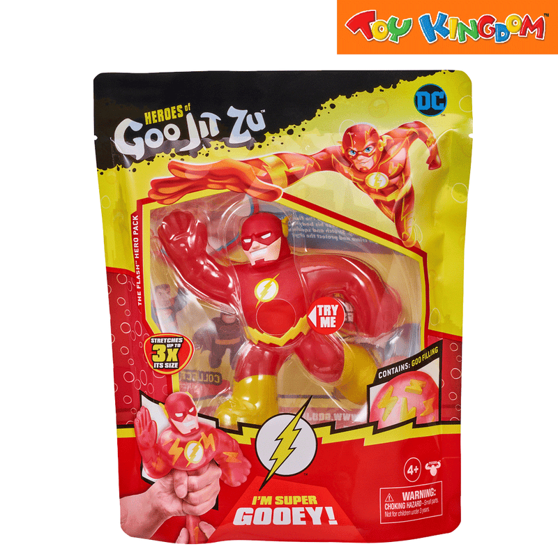 Heroes of Goo Jit Zu DC Series 1 Hero Pack The Flash Stretchable Figure