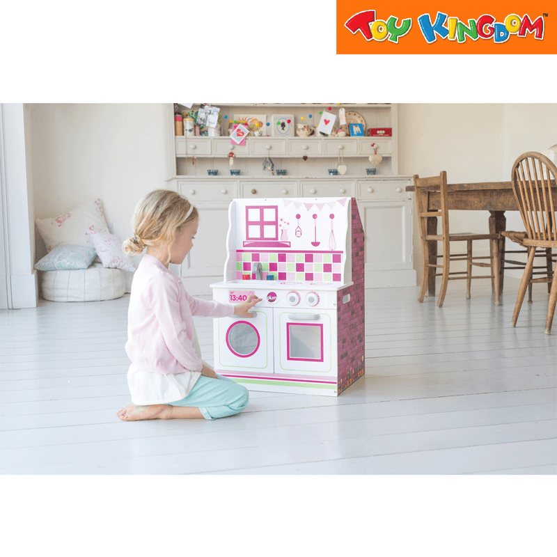 2-in-1 Wooden Kitchen and Doll House