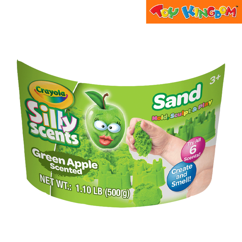 Crayola 500 grams Silly Scents Green Apple Play Sand Bucket