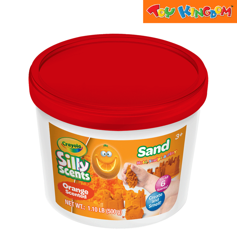 Crayola 500 grams Silly Scents Orange Play Sand Bucket