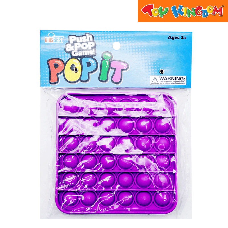 Push and Pop Game Square Purple Fidget Toy