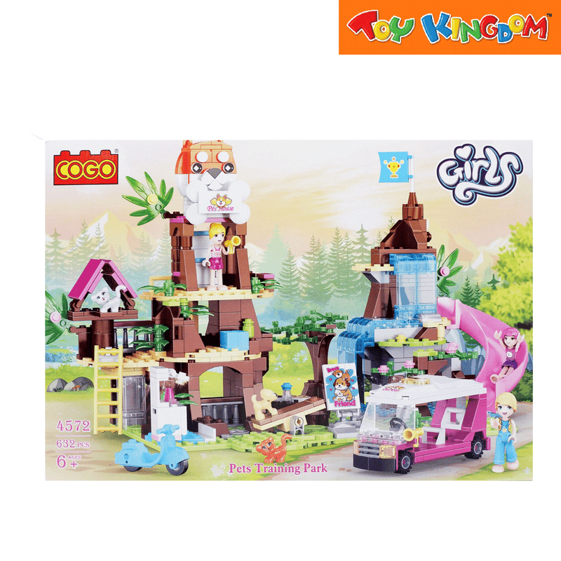Cogo Girls Pets Training Park Building Blocks Toy Kingdom