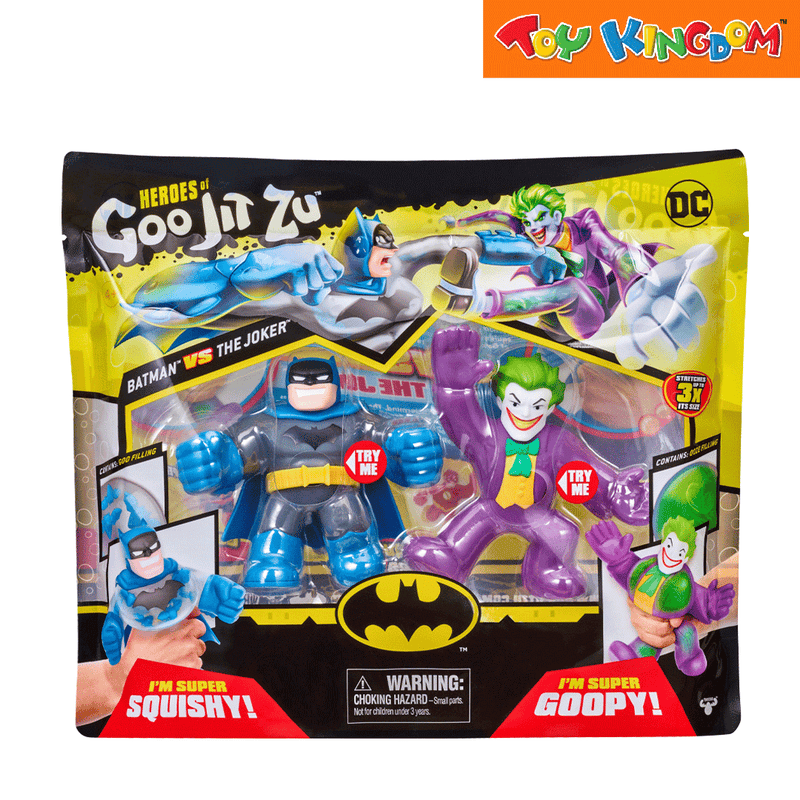 Heroes of Goo Jit Zu Series 1 Versus Pack Batman vs Joker Stretchable Figure