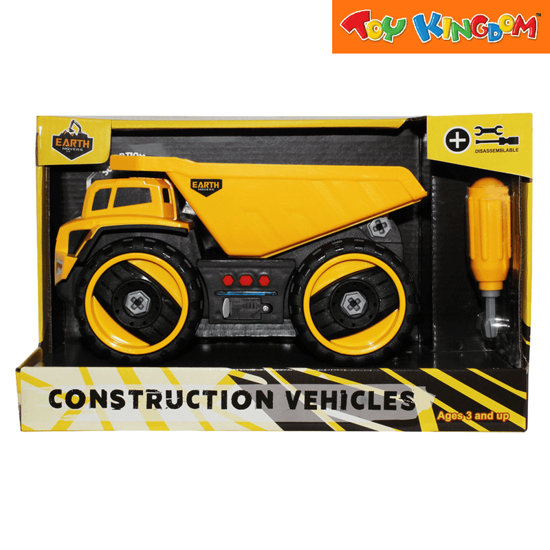 Earth Movers Dump Truck Construction Vehicles with Lights and Sounds
