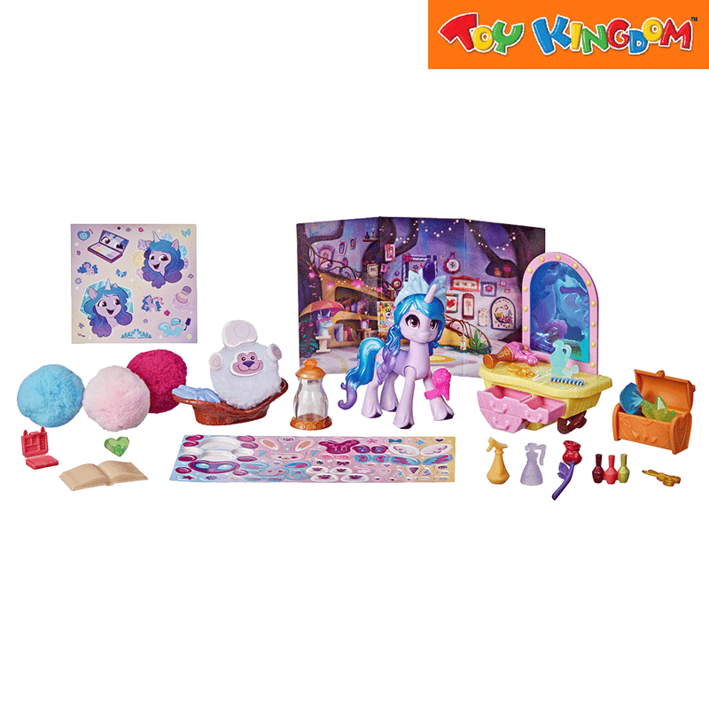 My Little Pony Sparkling Scenes Izzy Moonbow Critter Creation Playset