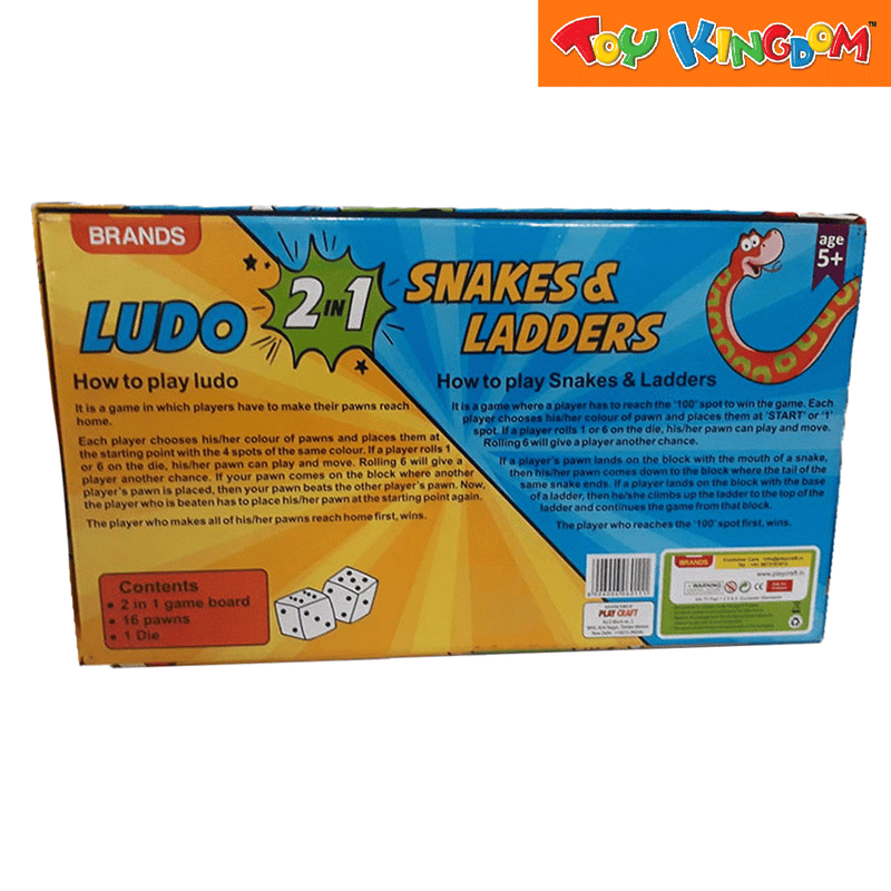 Playcraft Comic Ludo Snake and Ladders Board Game