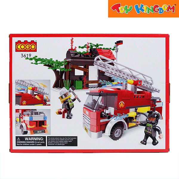 Cogo Fire Tree House Rescue Building Blocks