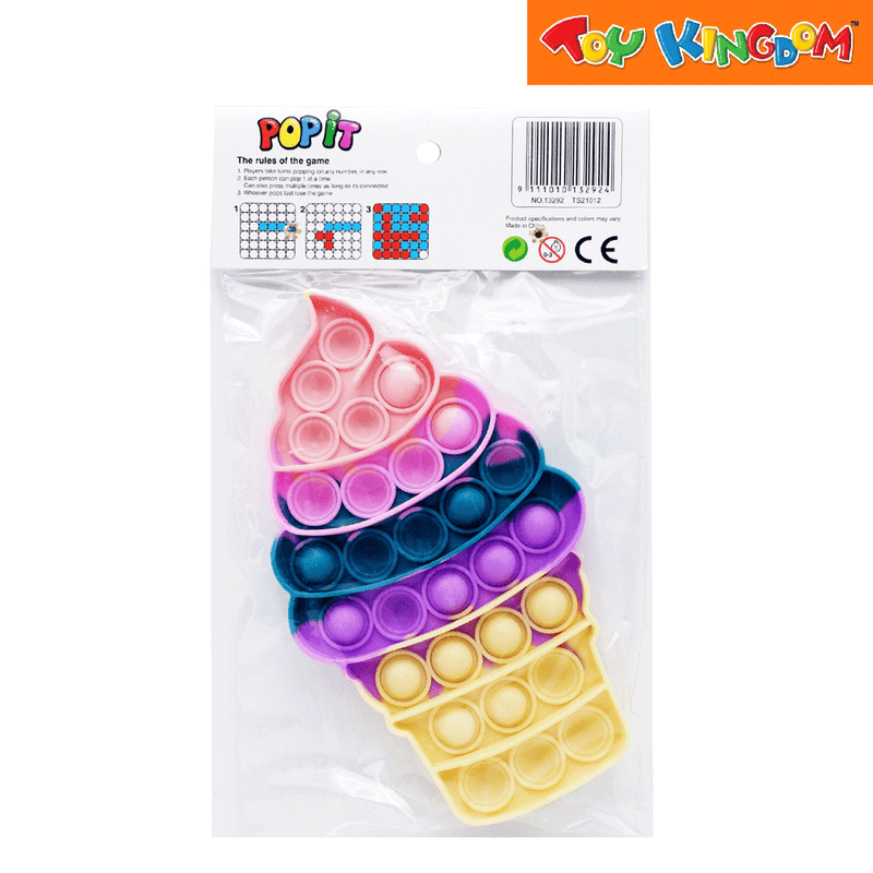Push and Pop Game Ice Cream Fidget Toy