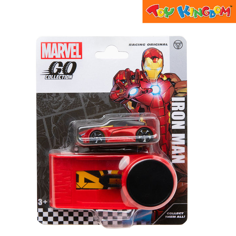 Marvel Go Collection Iron Man Racing Launcher Set Vehicle