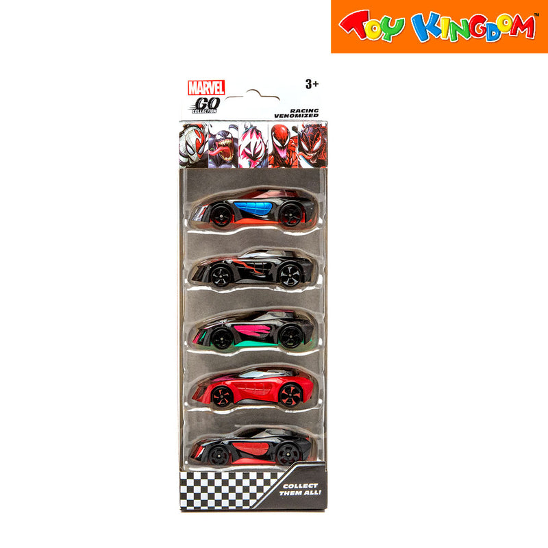 Marvel Go Collection Spider-Man Venomized 5 Pack Racing Cars Vehicle Set