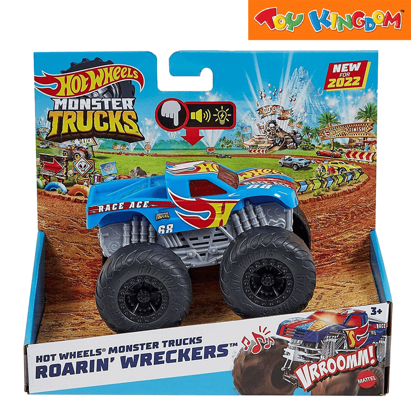 Hot Wheels Roarin Wreckers Monster Truck Race Ace Die-cast