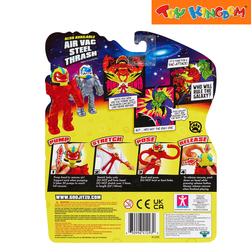 Heroes of Goo Jit Zu Series 6 Galaxy Blast Air Vac Blazagon Stretchable Figure