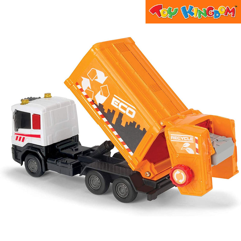 Dickie toys garbage truck orange 2025
