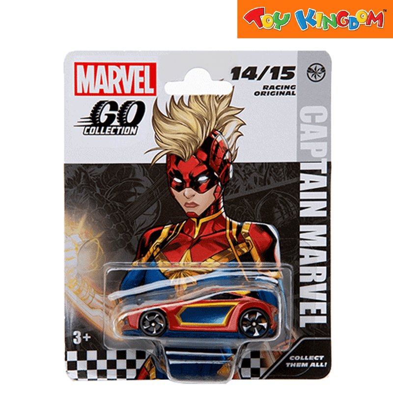 Marvel Racing Car Series Go Collection Captain Marvel Vehicle
