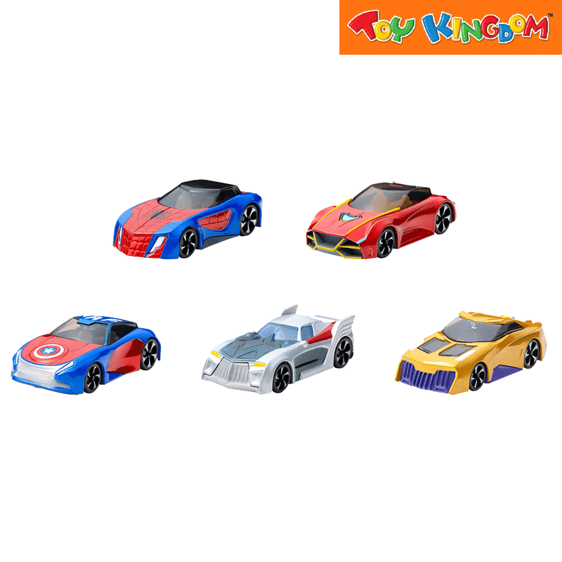 Marvel Racing Car Series Go Collection 5 pcs Die-cast Vehicles