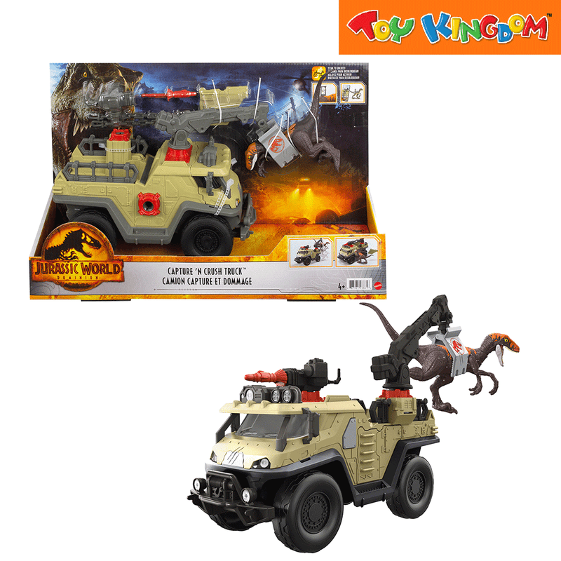 Jurassic World 3 Dominion Capture 'n Crush Truck with Dino