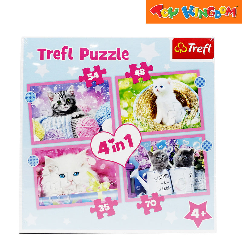 Trefl Fun Cats 4-in-1 Puzzle