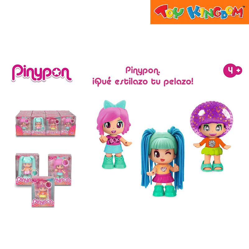 Pinypon Doll Lot Famosa Interchangeable Hair Faces Parts Accessories 35  Pieces