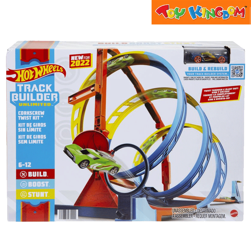 Mattel hot wheels track builder top track and brick pack playset