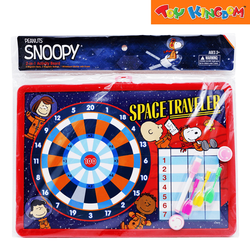 Peanuts Snoopy Dart and Doodle 2-in-1 Activity Board