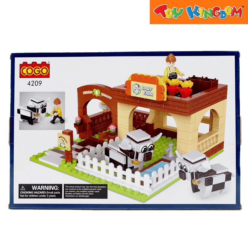 Cogo City Dairy Farm Building Blocks Building Blocks