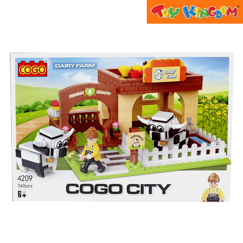 Cogo City Dairy Farm Building Blocks Building Blocks