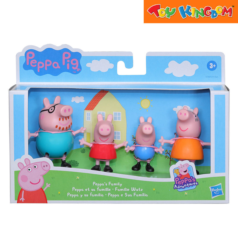 Peppa Pig Peppa's Family 4 Pack Figure Set